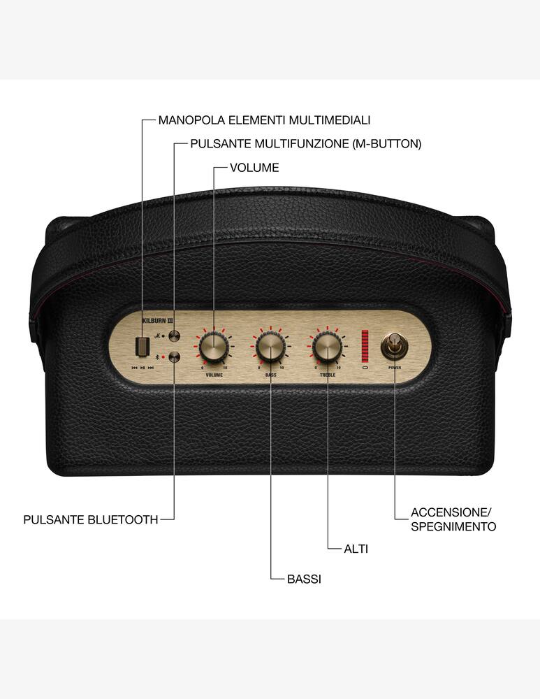 rinascente Marshall Kilburn III Bluetooth Speaker