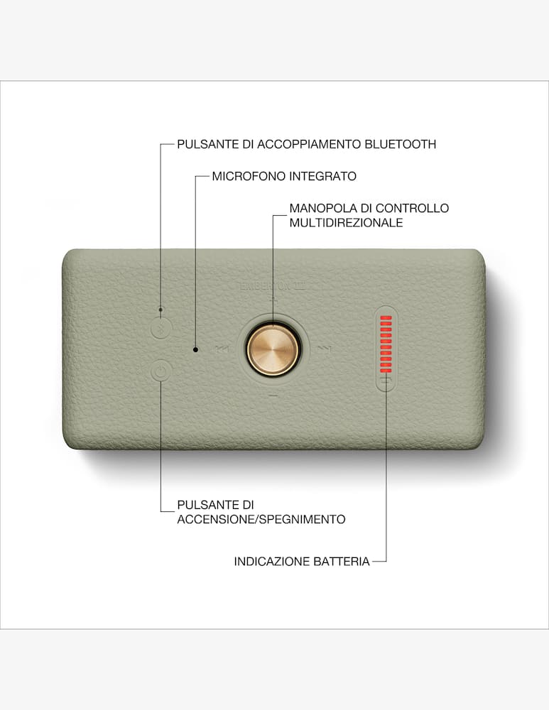 Marshall Emberton III Portable Bluetooth Altoparlante - immagine 3