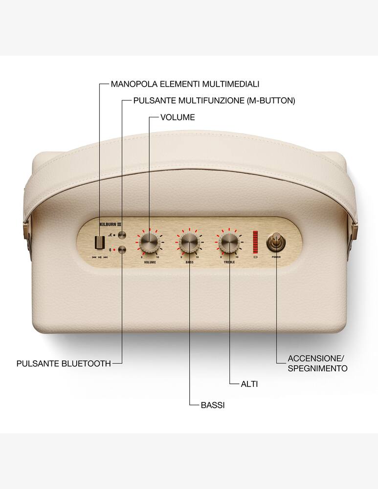 rinascente Marshall Kilburn III Bluetooth Altoparlante
