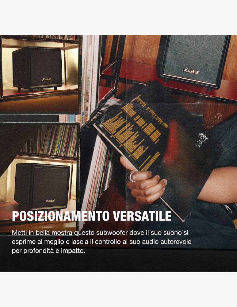 rinascente Marshall Speaker Heston Sub 200 Black