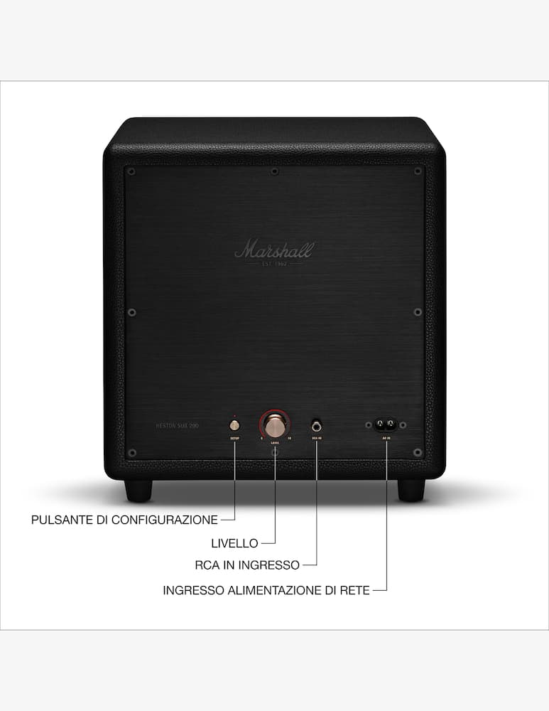 rinascente Marshall Speaker Heston Sub 200 Black