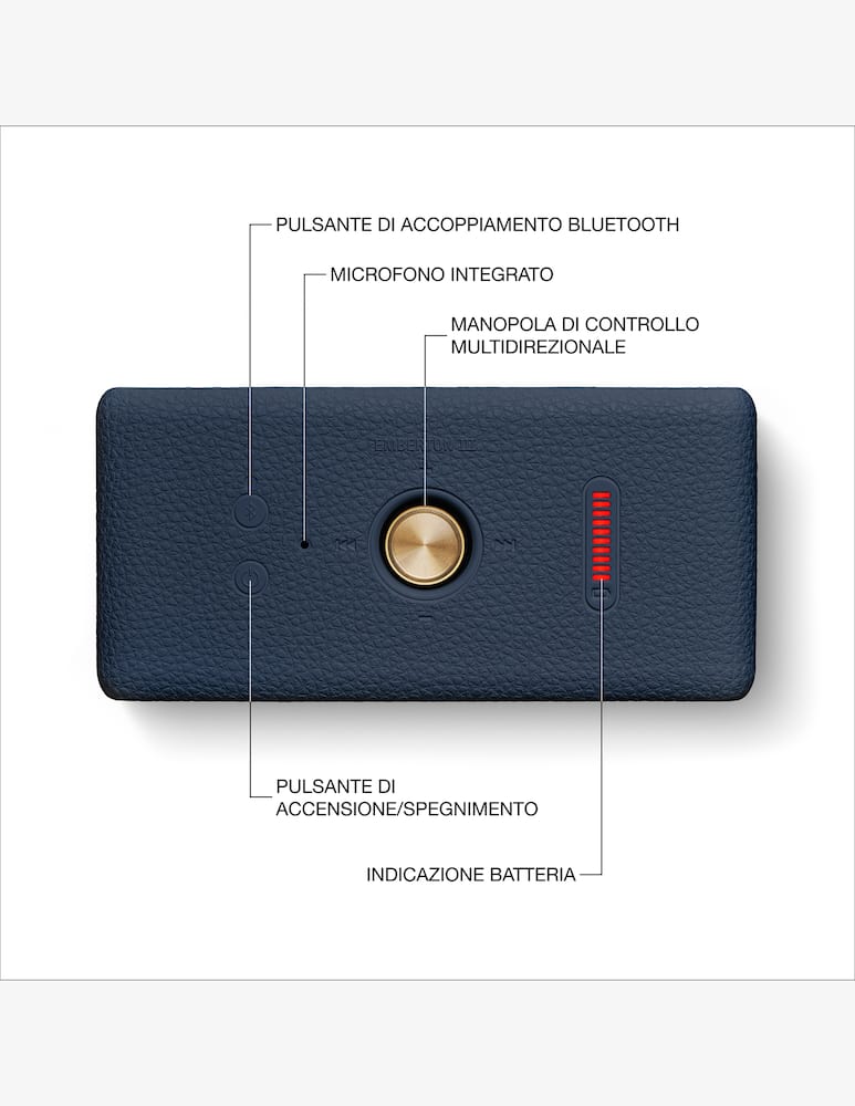rinascente Marshall Speaker Emberton Iii Midnight Blue