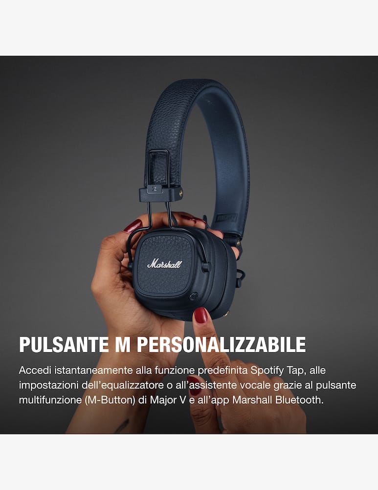Marshall Major V Midnight Blue Headphones - immagine 2 Marshall Major V Midnight Blue Headphones - immagine 2