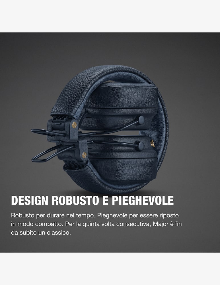 Marshall Major V Midnight Blue Headphones - immagine 3 Marshall Major V Midnight Blue Headphones - immagine 3