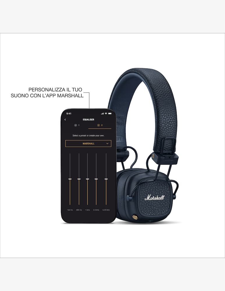 Marshall Major V Midnight Blue Headphones - immagine 6 Marshall Major V Midnight Blue Headphones - immagine 6