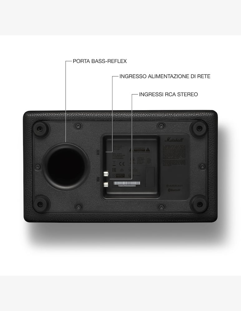 rinascente Marshall Speaker Acton Iv Black & Brass
