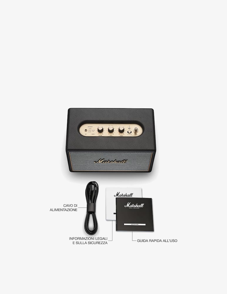 rinascente Marshall Speaker Acton Iv Black & Brass