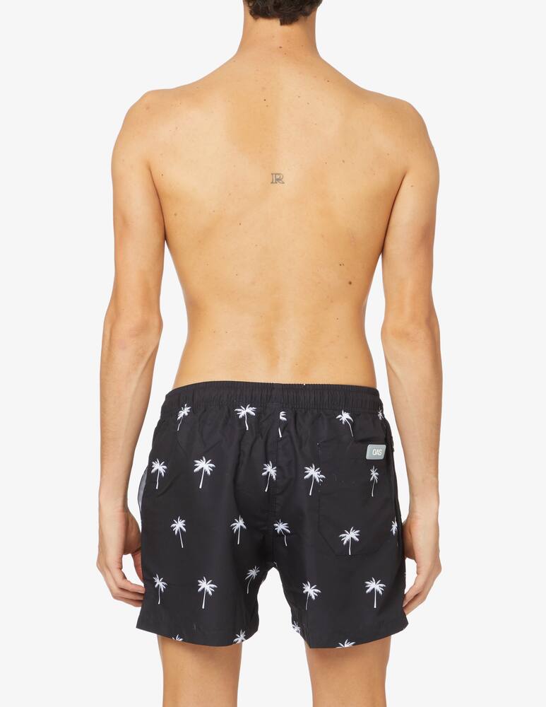 rinascente Oas Black palm swim shorts - black