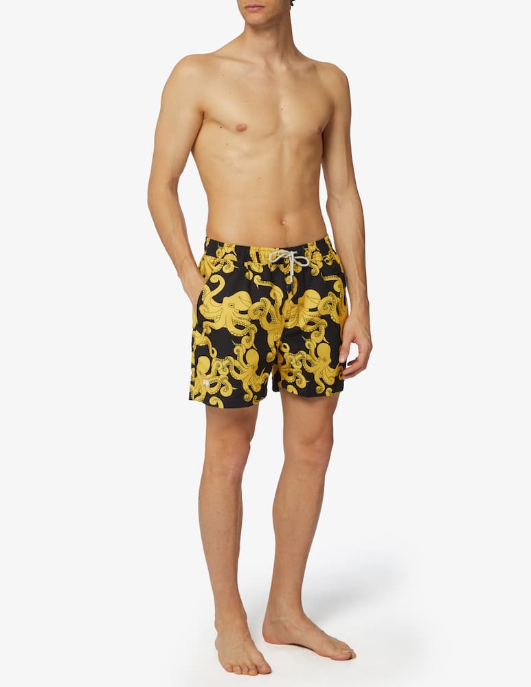 rinascente Oas Black octo swim shorts