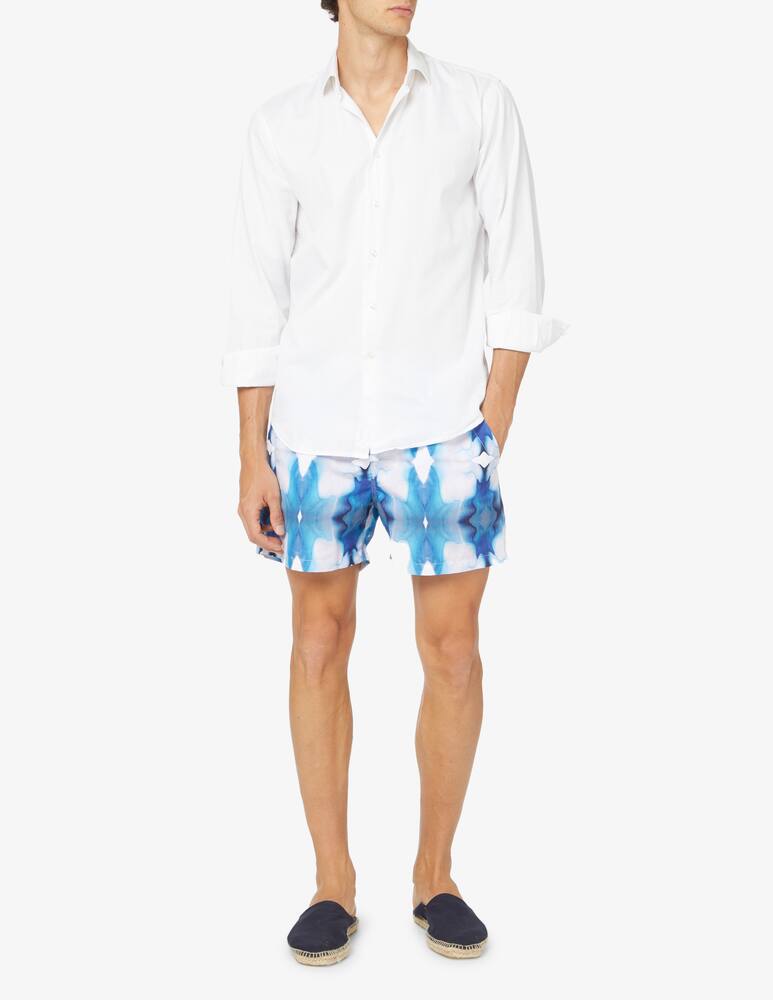 rinascente Oas Ocean eye swim shorts - blue