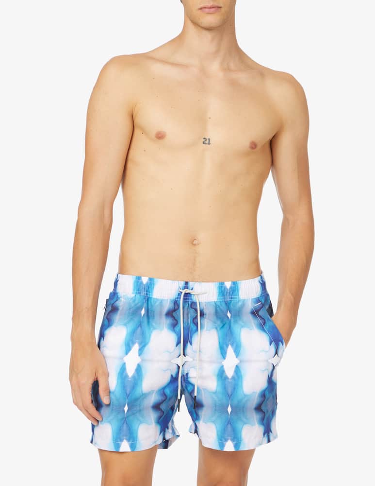 rinascente Oas Ocean eye swim shorts - blue