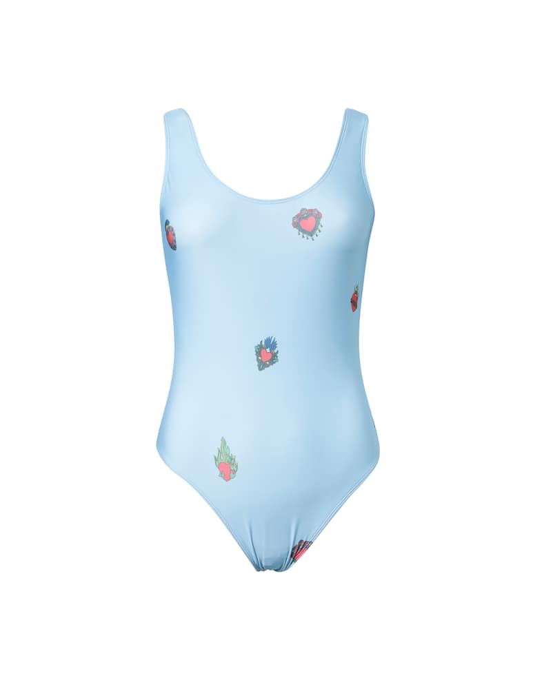 rinascente Oas Hearts on fire classic one-piece swimsuit