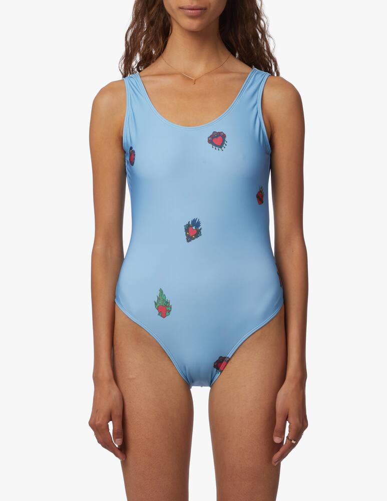 rinascente Oas Hearts on fire classic one-piece swimsuit
