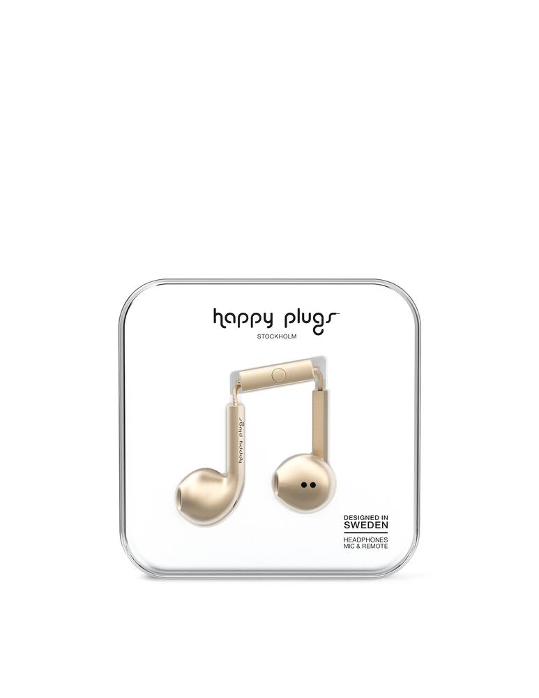 rinascente Happy Plugs Earbud Plus Champagne headphones