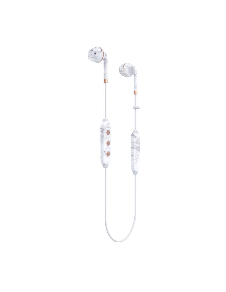 rinascente Happy Plugs Wireless II - White Marble headphones