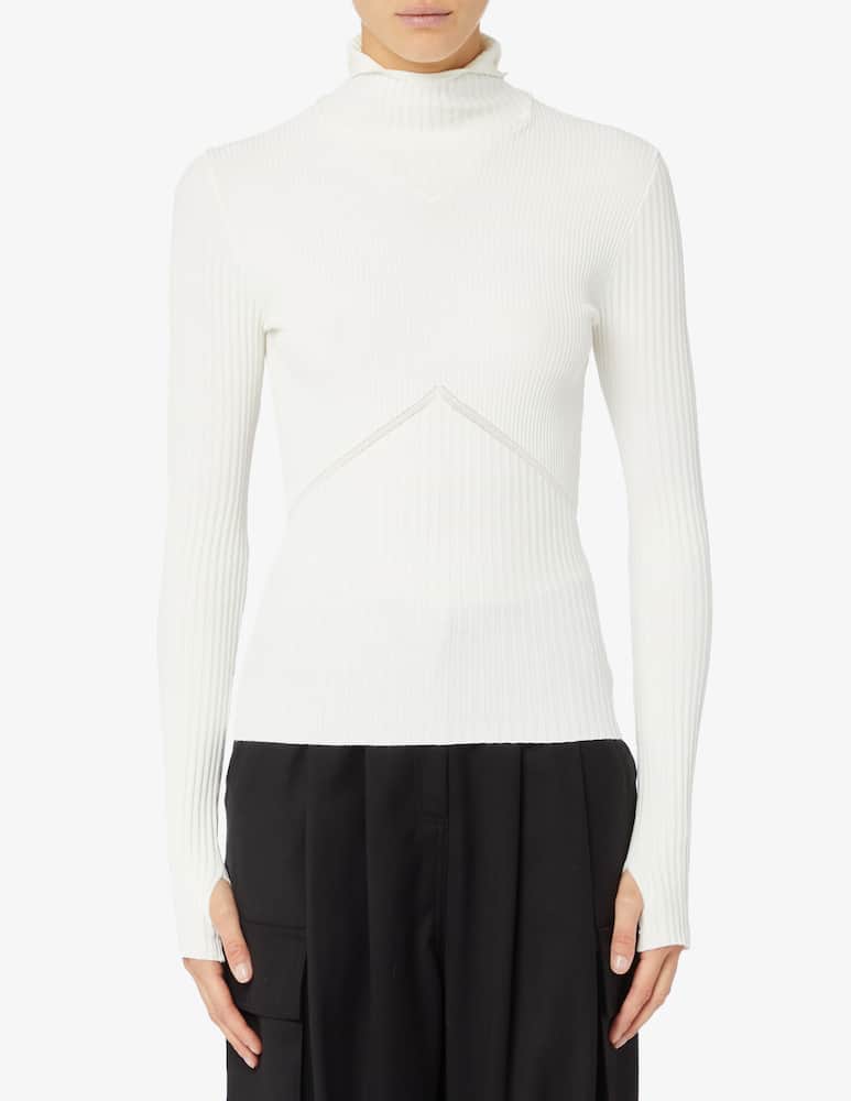 ANDREADAMO Ribbed knit hoodie - picture 1 ANDREADAMO Ribbed knit hoodie - picture 1