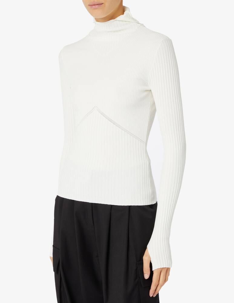 rinascente ANDREADAMO Ribbed knit hoodie