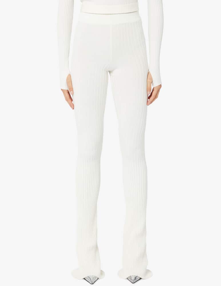ANDREADAMO Pantaloni flare in maglia a costine - immagine 1 ANDREADAMO Pantaloni flare in maglia a costine - immagine 1