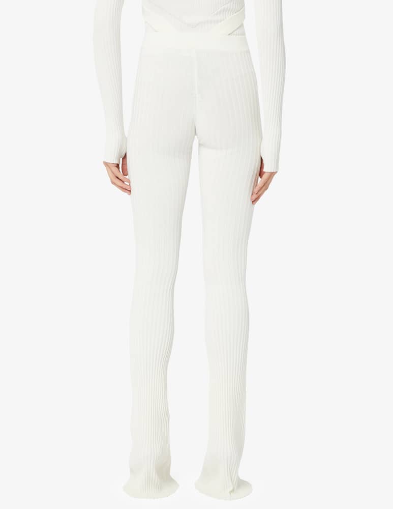 ANDREADAMO Pantaloni flare in maglia a costine - immagine 3 ANDREADAMO Pantaloni flare in maglia a costine - immagine 3