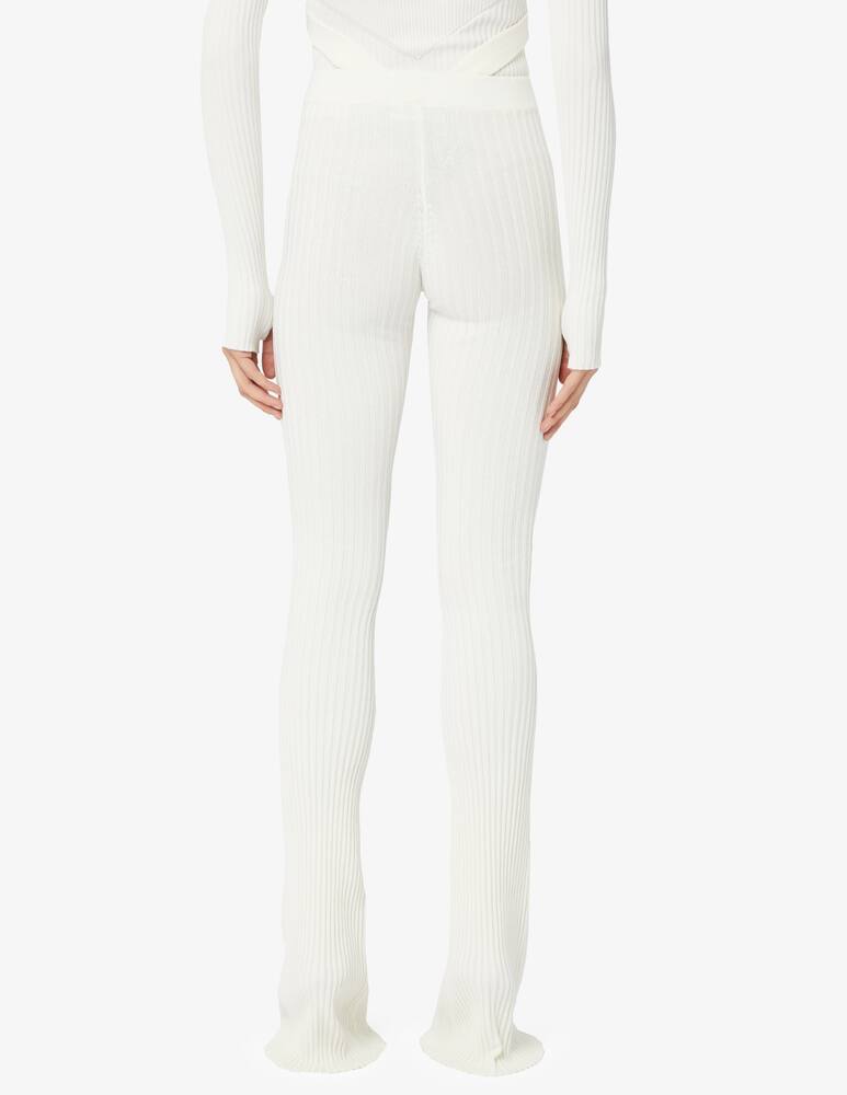 rinascente ANDREADAMO Pantaloni flare in maglia a costine