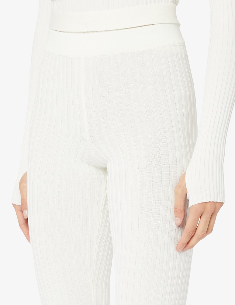 ANDREADAMO Pantaloni flare in maglia a costine - immagine 4 ANDREADAMO Pantaloni flare in maglia a costine - immagine 4