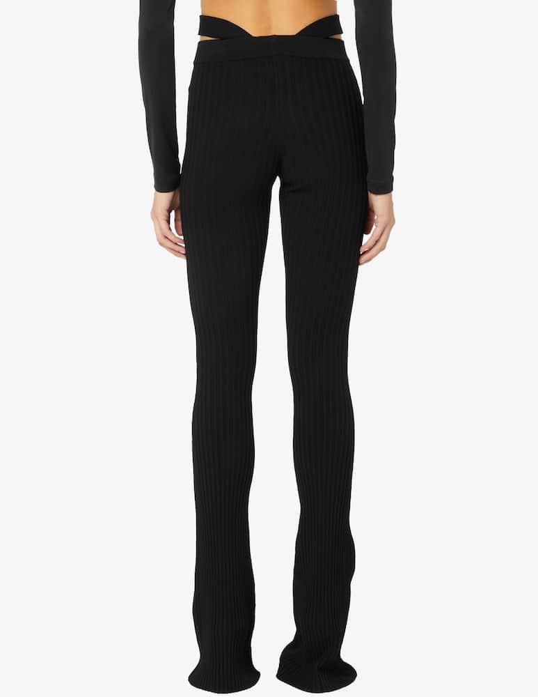 ANDREADAMO Pantaloni flare in maglia a costine - immagine 3 ANDREADAMO Pantaloni flare in maglia a costine - immagine 3