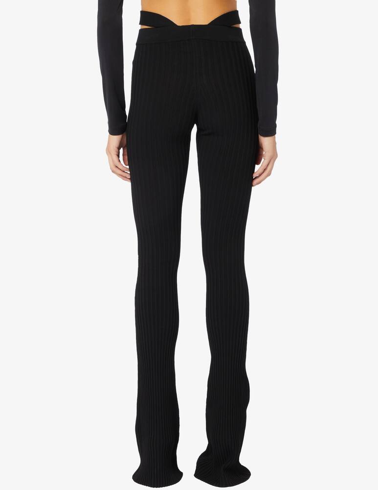 rinascente ANDREADAMO Pantaloni flare in maglia a costine