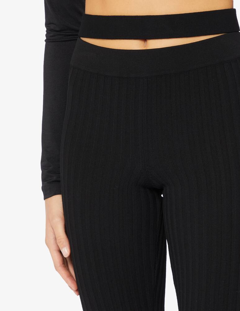 rinascente ANDREADAMO Pantaloni flare in maglia a costine