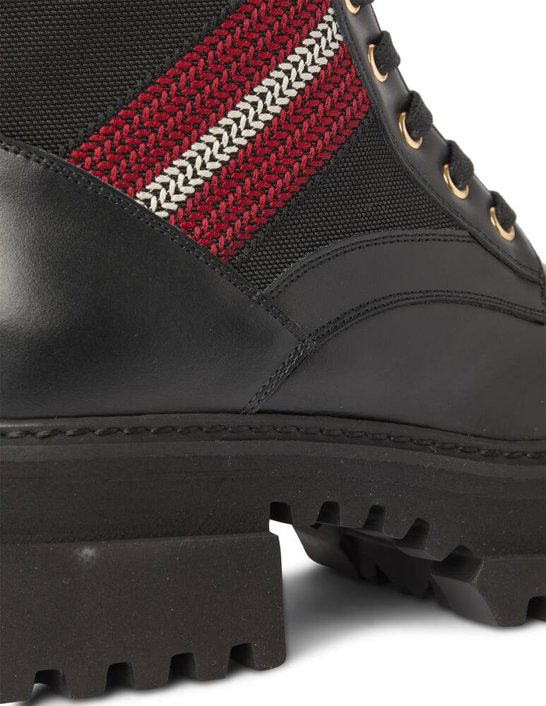 rinascente Bally Giois leather combat booties