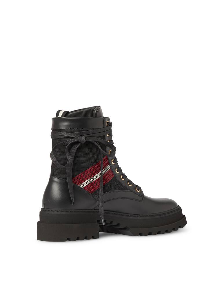 rinascente Bally Giois leather combat booties