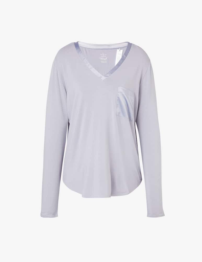 rinascente Triumph Pigiama top a manica lunga Climate Aloe - Azzurro