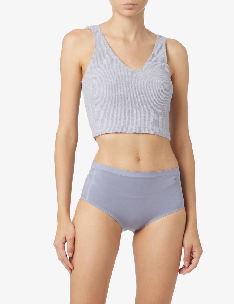 rinascente Triumph Canotta crop Thermal - Azzurro