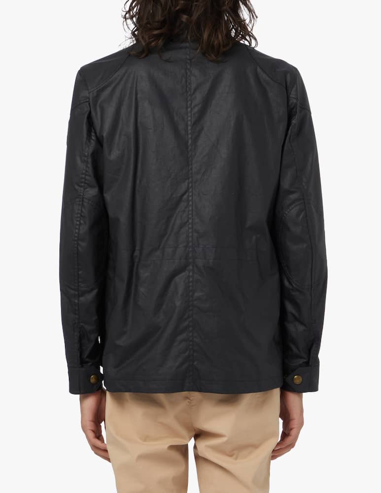 rinascente Belstaff Giacca in cotone cerato fieldmaster - blu