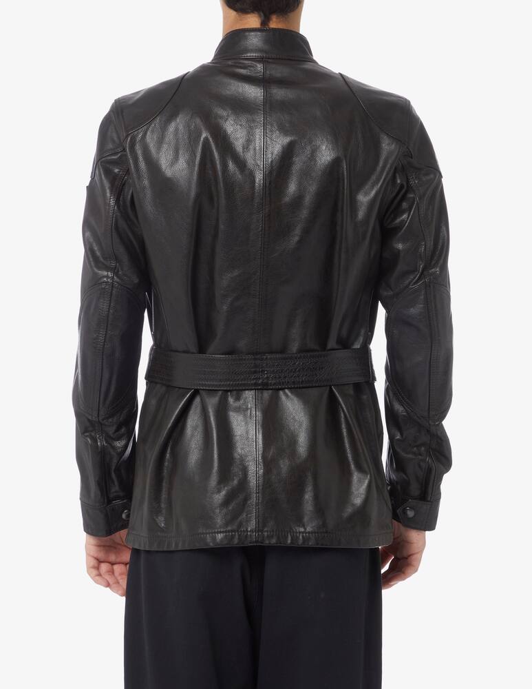 rinascente Belstaff Trialmaster panther leather jacket - Black