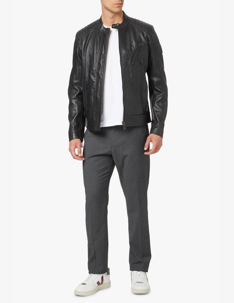rinascente Belstaff Giacca in pelle v racer - nero