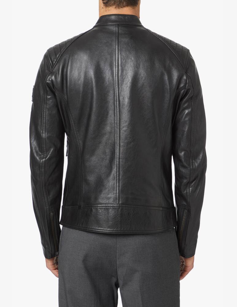 rinascente Belstaff Giacca in pelle v racer - nero
