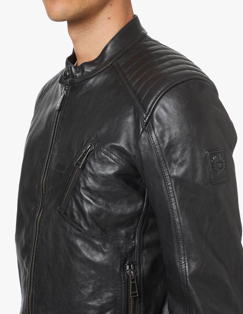 rinascente Belstaff Giacca in pelle v racer - nero