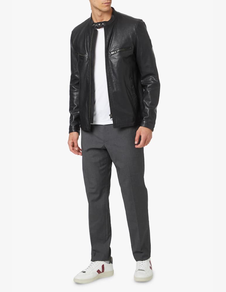 rinascente Belstaff Raceway leather jacket - black
