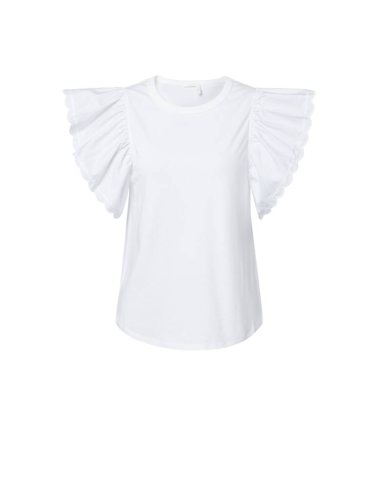 rinascente See By Chloé Top a maniche corte girocollo in cotone 