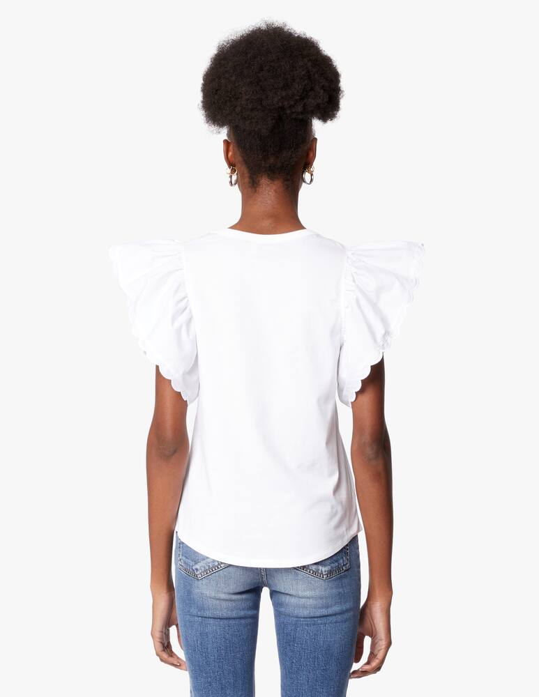 rinascente See By Chloé Top a maniche corte girocollo in cotone 