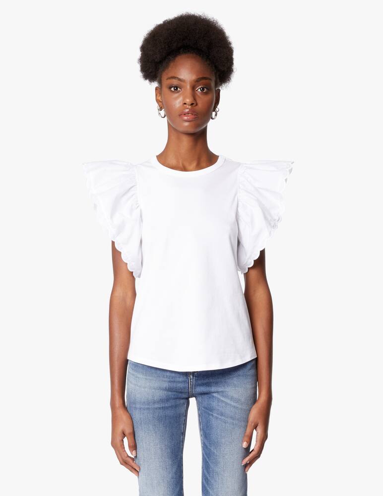 rinascente See By Chloé Top a maniche corte girocollo in cotone 