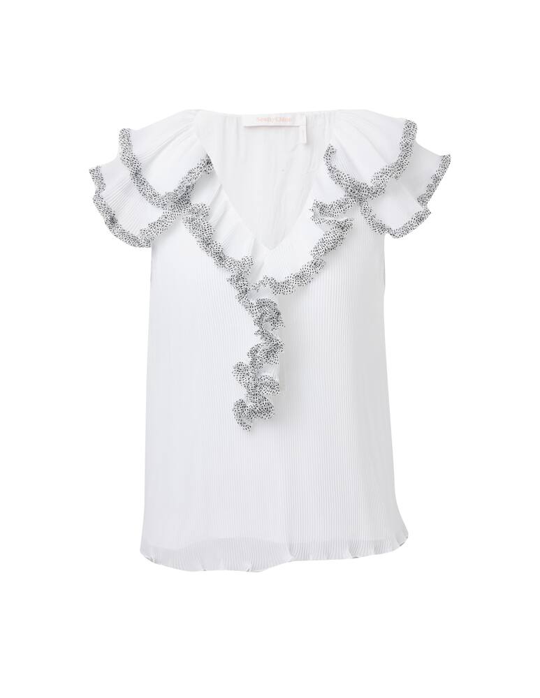 rinascente See By Chloé Blusa plissé con rouches