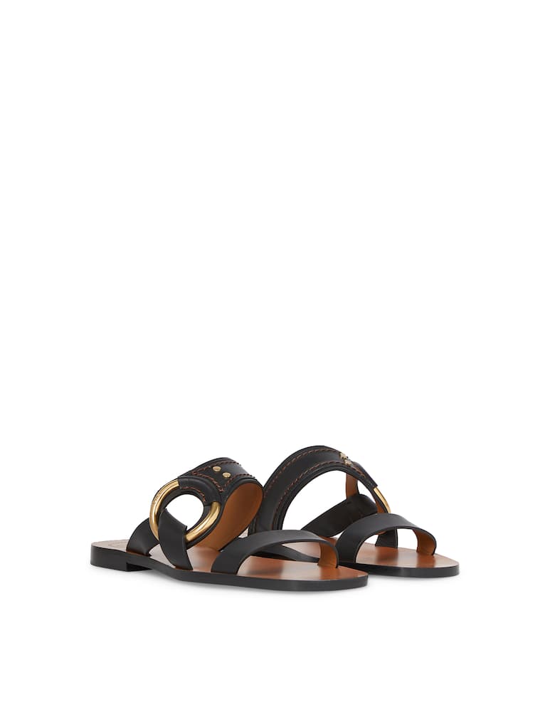 rinascente Chloé Leather flat sandals