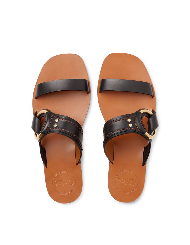 rinascente Chloé Leather flat sandals