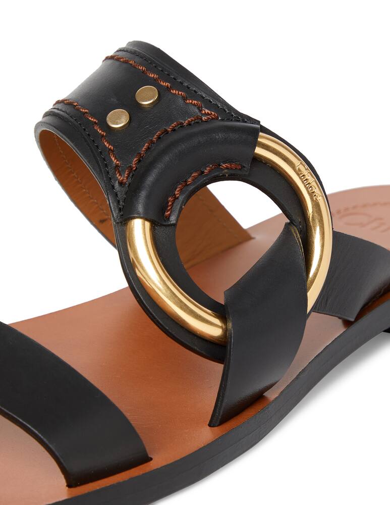 rinascente Chloé Leather flat sandals