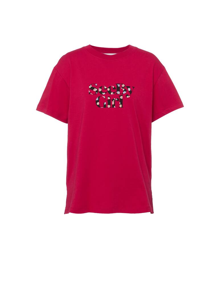 rinascente See By Chloé Logo flower t-shirt
