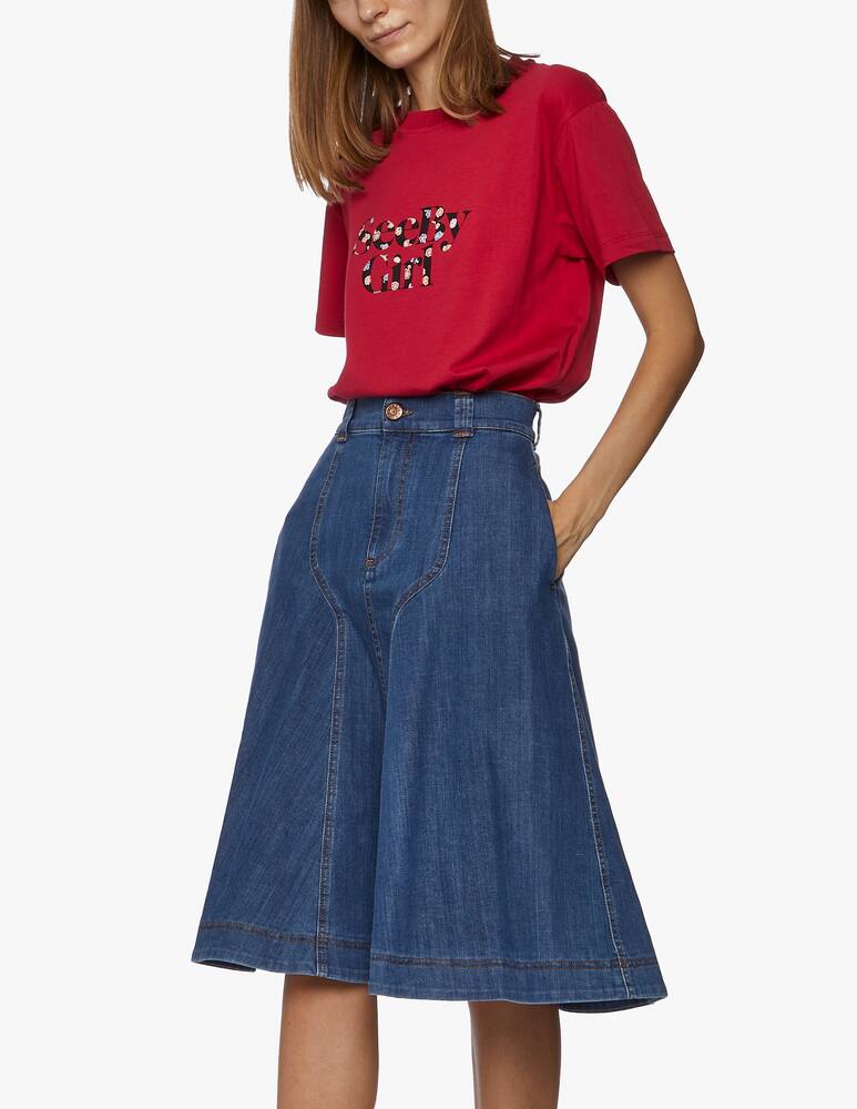 rinascente See By Chloé Logo flower t-shirt