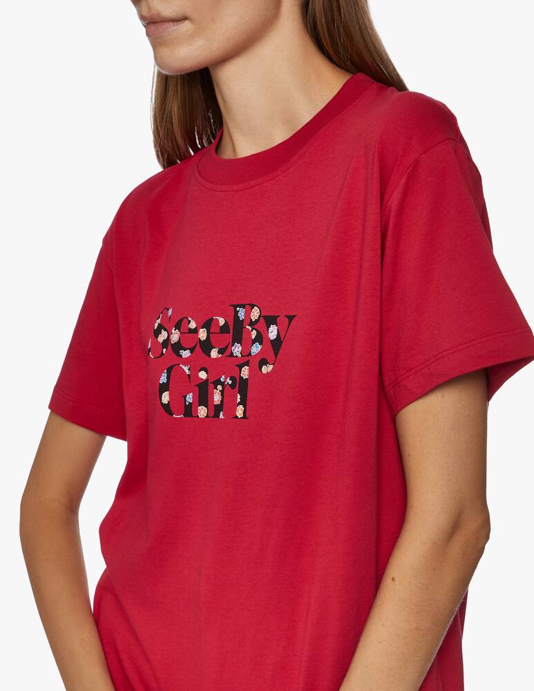 rinascente See By Chloé Logo flower t-shirt