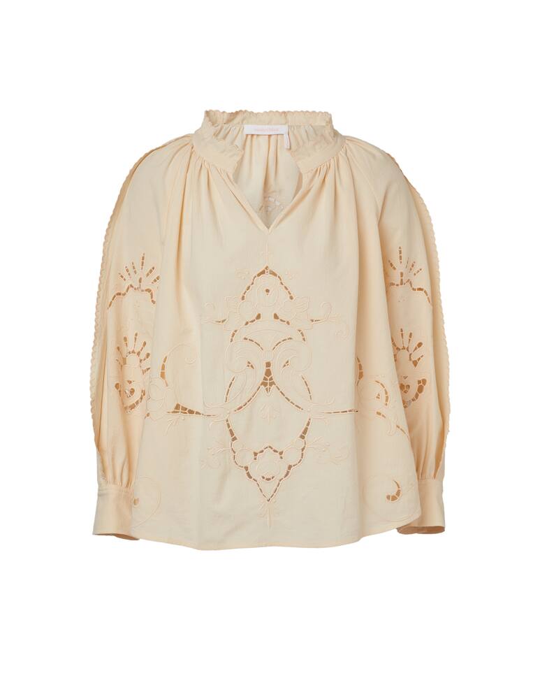 See By Chloé Blusa scollo a V in sangallo - immagine 1
