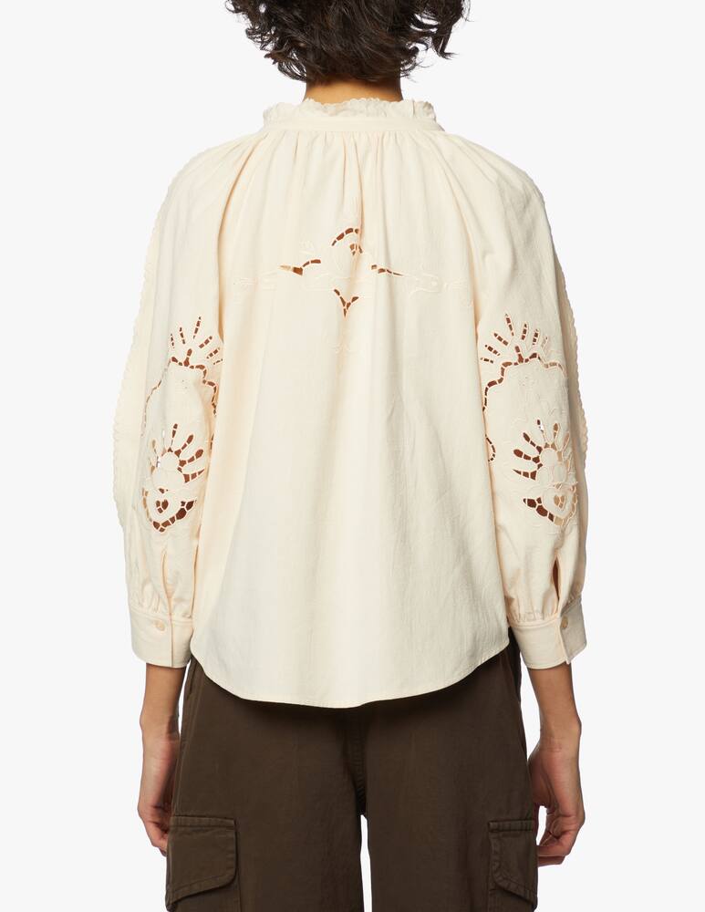 See By Chloé Blusa scollo a V in sangallo - immagine 3
